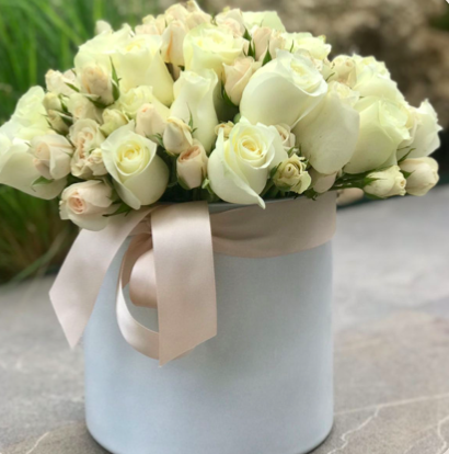 Mix de rosas y rosas minis en base