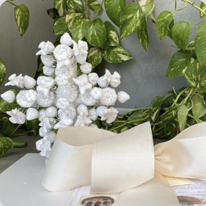 Cruz artesanal 3D con misa