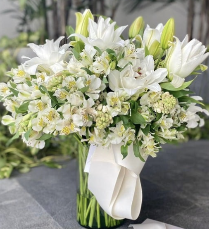 Florero con mix de flor