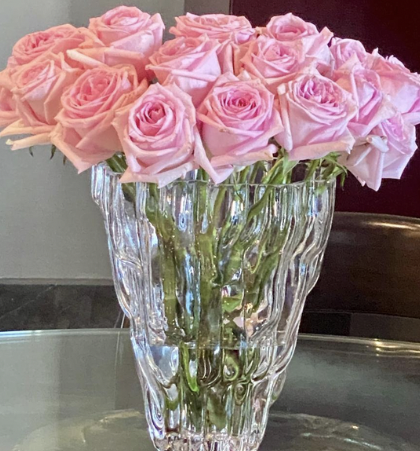 Florero con rosas