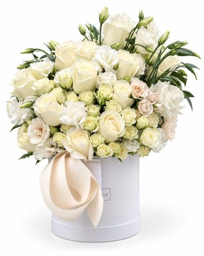 Caja con flores